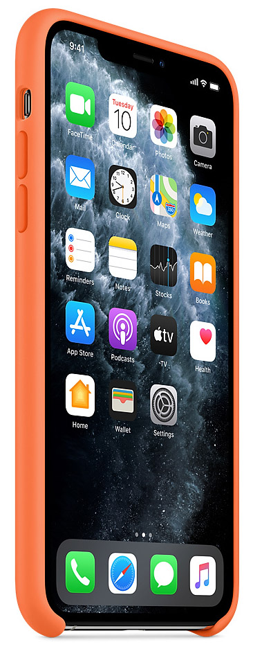 Чехол Silicone Case качество Lux для iPhone 11 Pro оранжевый витамин
